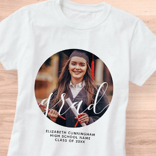 Camiseta Graduación de la fotografía clásica de escritura s
