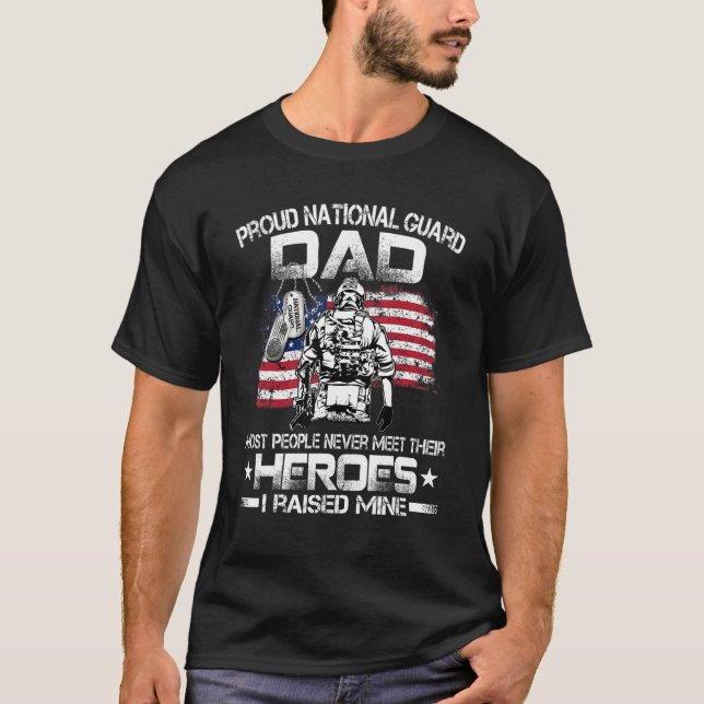 Camiseta Graduación de la Guardia Nacional Orgullosa Papá (Anverso)