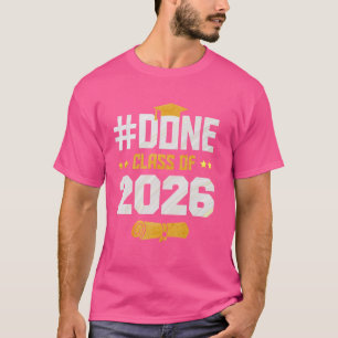 Camiseta Graduación de la promoción de 2026 Graduado de últ