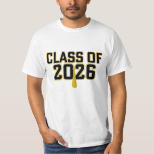 Camiseta Graduación de Letterman Clase de 2026