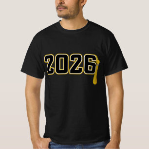 Camiseta Graduación de Letterman Clase de 2026