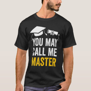 Camiseta Graduación de maestría 2022 Puede Llamarme Mast