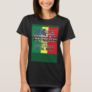 Camiseta Graduación de máster de la bandera del trabajo soc