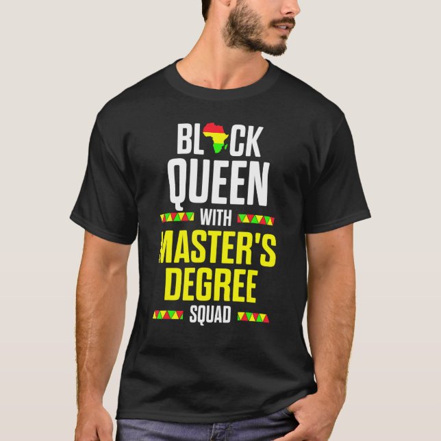 Camiseta Graduación de máster de Reina Negra (Anverso)