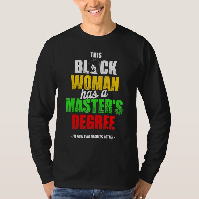 Camiseta Graduación de máster de Reina Negra 10 (Anverso)