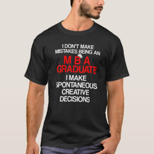 Camiseta Graduación de Mba Student Business Degree 10
