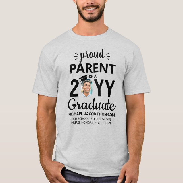 Camiseta Graduación de Padre Orgulloso de Graduación de Gra (Anverso)