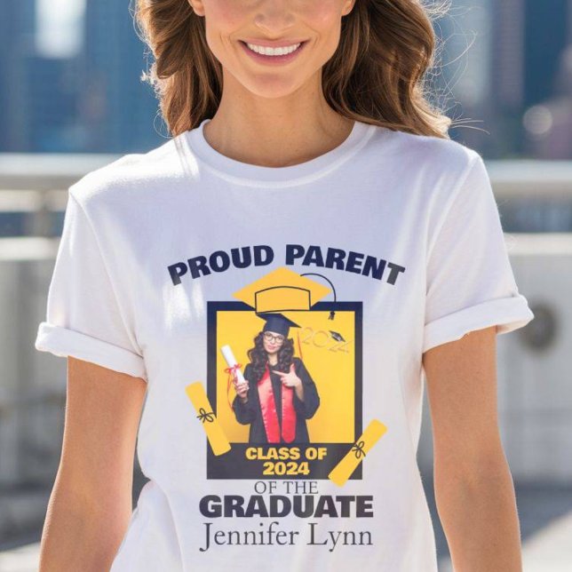 Camiseta Graduación de padres orgullosos de Collage de foto (Subido por el creador)