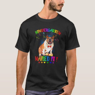 Camiseta Graduación De Perro De bulldog De 22 Kindergarten