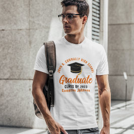 Camiseta Graduación de Personalizado de Graduado de Script