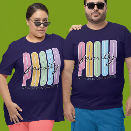 Camiseta Graduación de Personalizado familiar retro orgullo