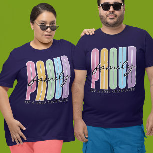 Camiseta Graduación de Personalizado familiar retro orgullo