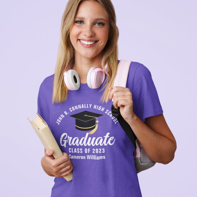 Camiseta Graduación de Personalizado graduado de la escuela (Subido por el creador)