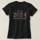 Camiseta Graduación de Personalizado negro Rosa 2022 (Diseño del anverso)
