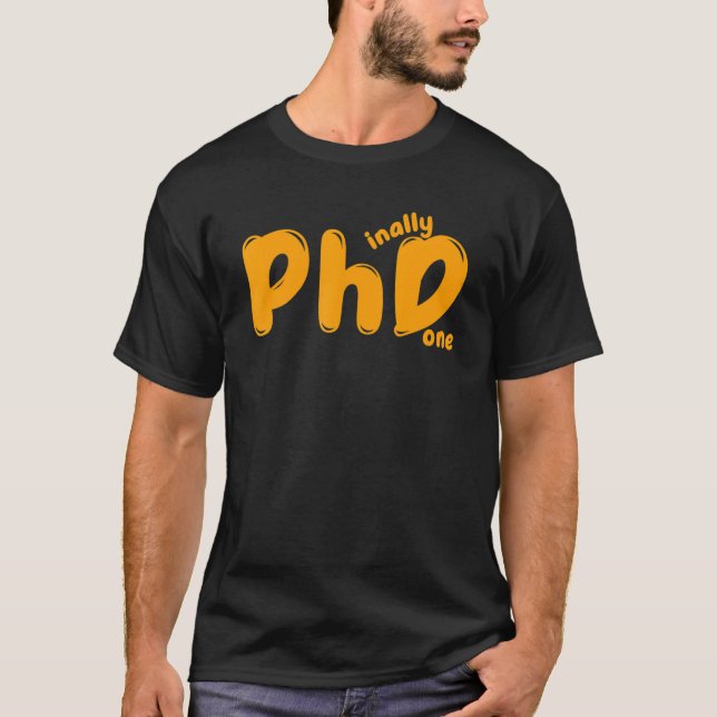 Camiseta Graduación De Phd Candidato Doctoral Phinally Done (Anverso)