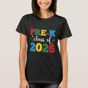 Camiseta Graduación de Pre-k Clase de 2026 Verano para Pree