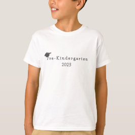 Camiseta Graduación de preescolar de negro