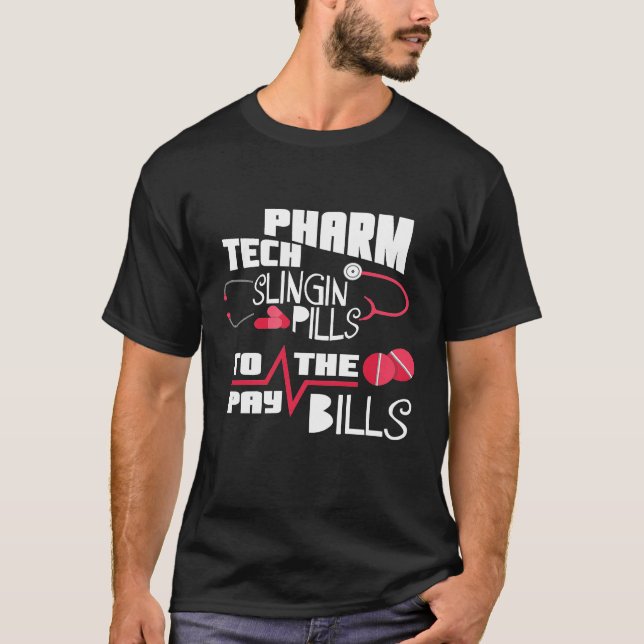 Camiseta Graduación de Rx del Técnico de Farmacia de Pharm (Anverso)