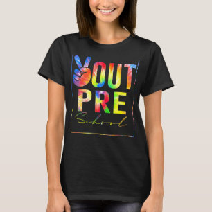 Camiseta Graduación de tinte de anclaje preescolar de Peace