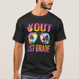 Camiseta Graduación de tinte de primer grado de Peace Out e