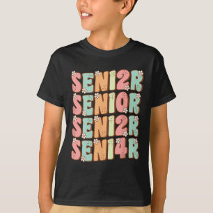 Camiseta Graduación de último año Lindo Groovy Clase alta d