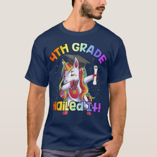 Camiseta Graduación De Unicornio De 4º Grado Dabbing De 202