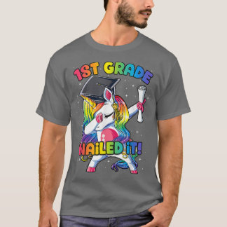 Camiseta Graduación De Unicornio De Primer Grado De Dabbing