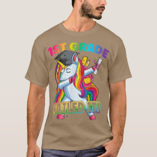 Camiseta Graduación De Unicornio De Primer Grado De Dabbing