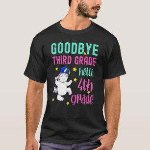 Camiseta Graduación de Unicornio lindo Adiós 3º grado Hola