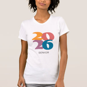 Camiseta Graduación de Vibes Retro 2024 Personalizada Senio