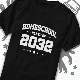 Camiseta Graduación de vuelta a la escuela primaria en 2032
