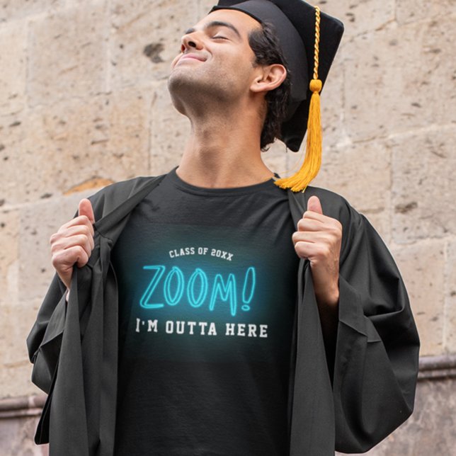 Camiseta Graduación de zoom de neón divertida Guay Modern T (Subido por el creador)