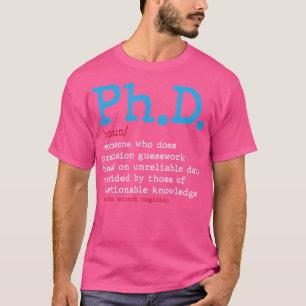 Camiseta Graduación del Diccionario Phd Doctorado Máster