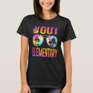 Camiseta Graduación del tinte elemental de Peace Out el últ