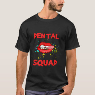 Camiseta Graduación Dental Higiénica Dental Squad Dentist