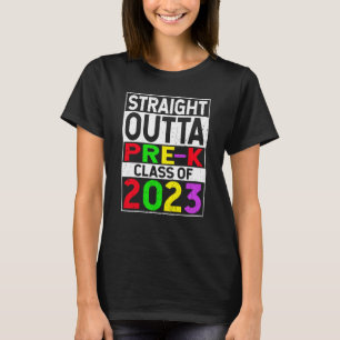 Camiseta Graduación directa fuera de la escuela preescolar 