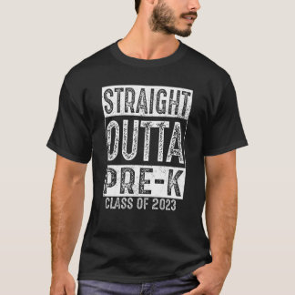Camiseta Graduación directa fuera de la escuela preescolar 