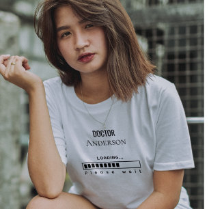 Camiseta Graduación divertida de doctorado Nombre del docto