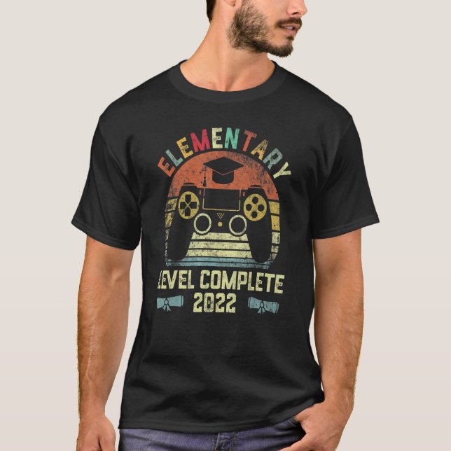 Camiseta Graduación elemental de nivel 2022 Vídeo completo  (Anverso)