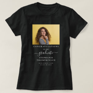 Camiseta Graduación en blanco de la familia fotográfica de 