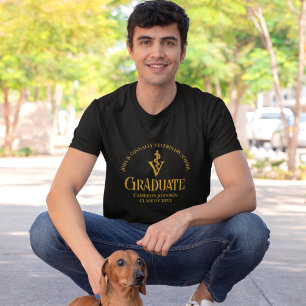 Camiseta Graduación en la Escuela Veterinaria de Oro Negro 