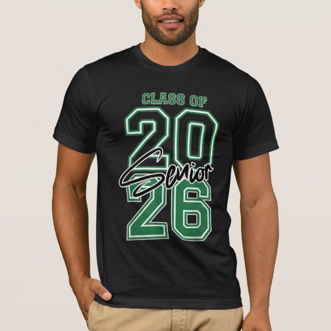 Camiseta Graduación escolar Clase Superior de 2026 (Anverso)