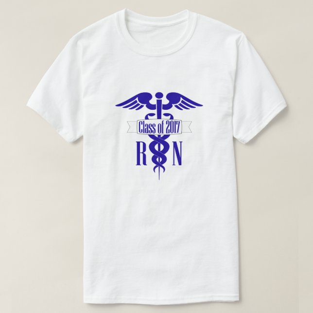 Camiseta Graduación escolar de enfermería de 2017 (Diseño del anverso)