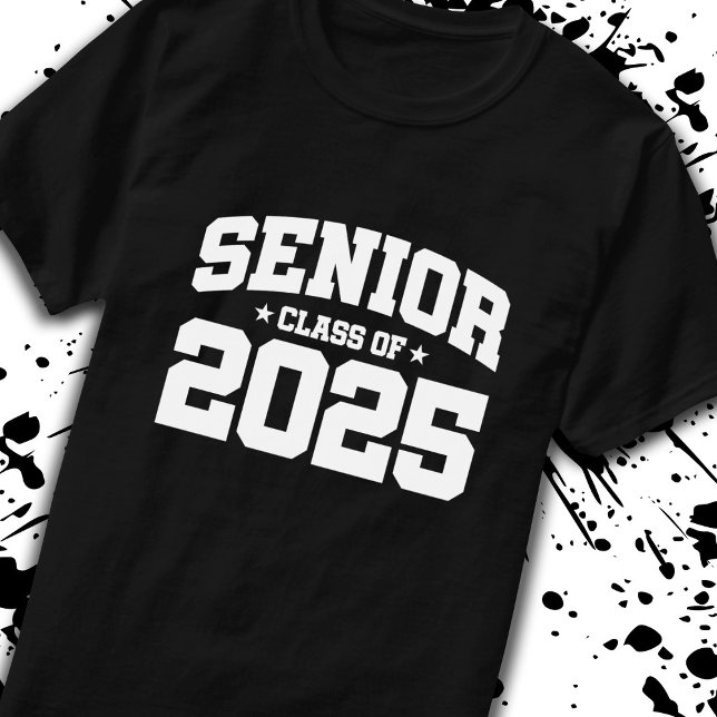 Camiseta Graduación escolar del año 2025 - Clase de 2025 (Count down to graduation with our classic, commemorative Senior Class of 2025 t-shirt! -Teemixer)