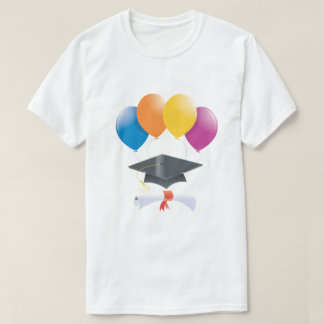 Camiseta Graduación Globos Graduación Título Diploma T-Shir