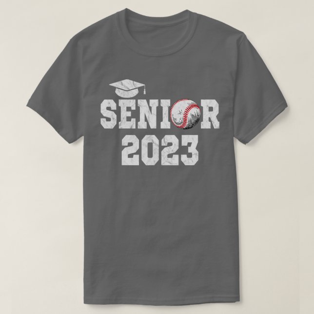 Camiseta Graduación Gradu Jugador Senior de Béisbol Clase 2 (Diseño del anverso)