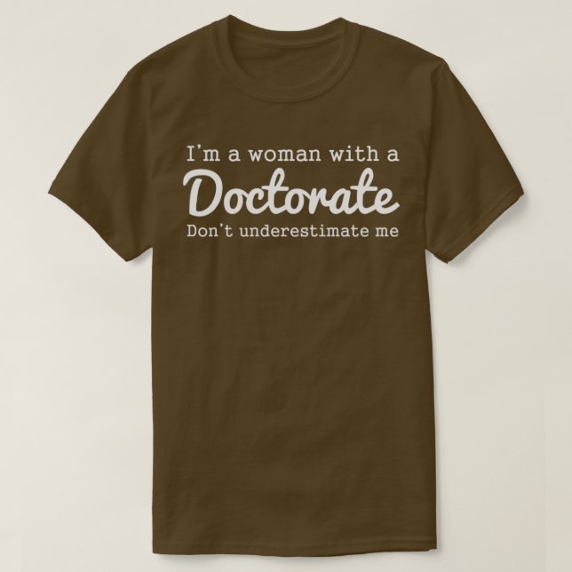 Camiseta Graduación Graduada De Doctorado Graduado Gratuita (Diseño del anverso)