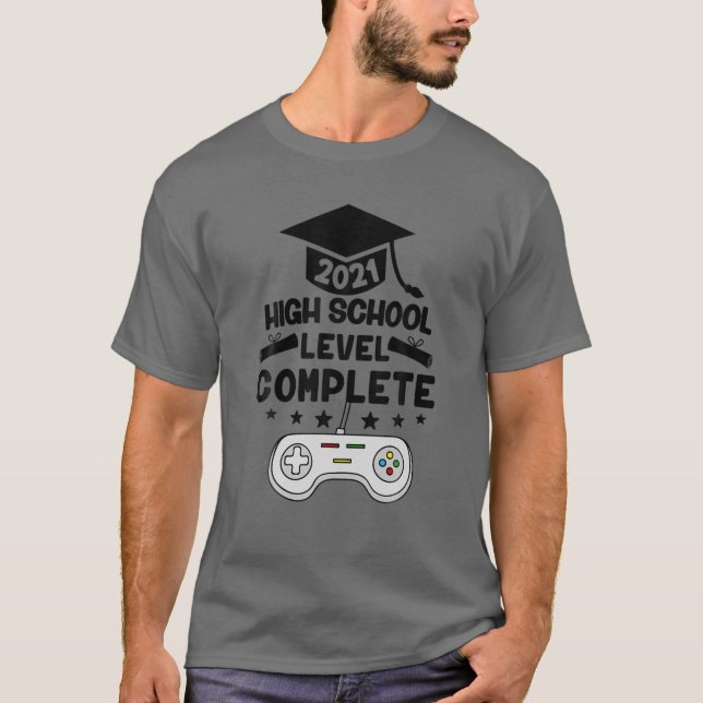 Camiseta Graduación Graduada Graduada Clase Senior Gamer De (Anverso)