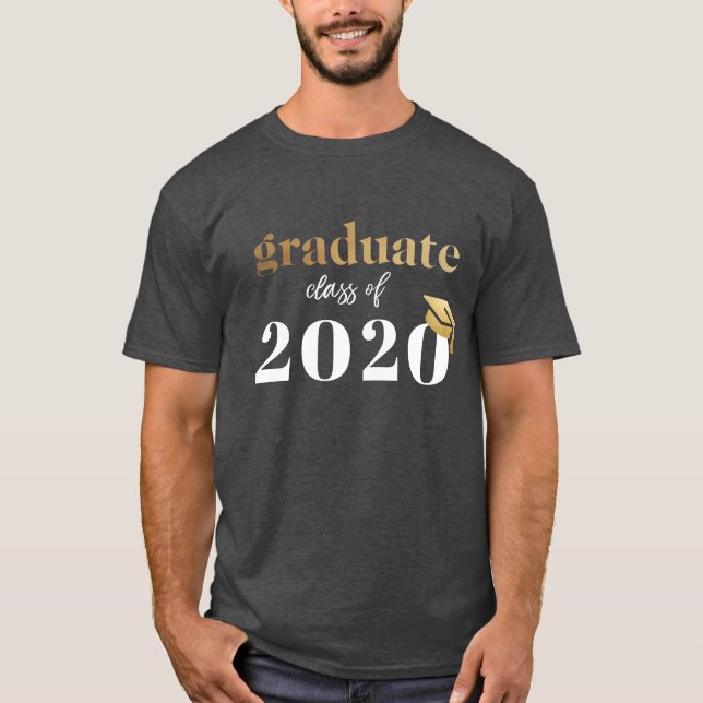 Camiseta Graduación gris negra de 2020 (Anverso)
