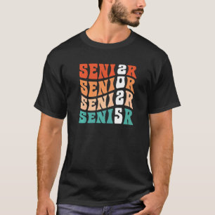 Camiseta Graduación Groovy Senior 2025 Mi Último Primer Día